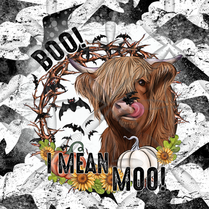 Boo I Mean Moo (2) 20 oz Tumbler