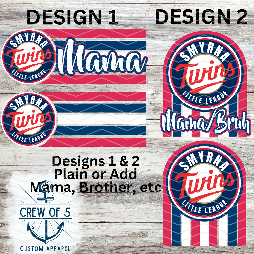 Smyrna Twins (6 Design Options)