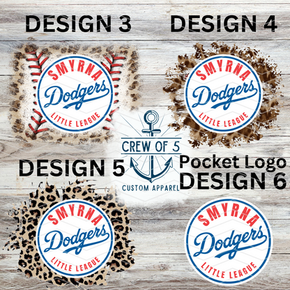 Smyrna Dodgers (6 Design Options)