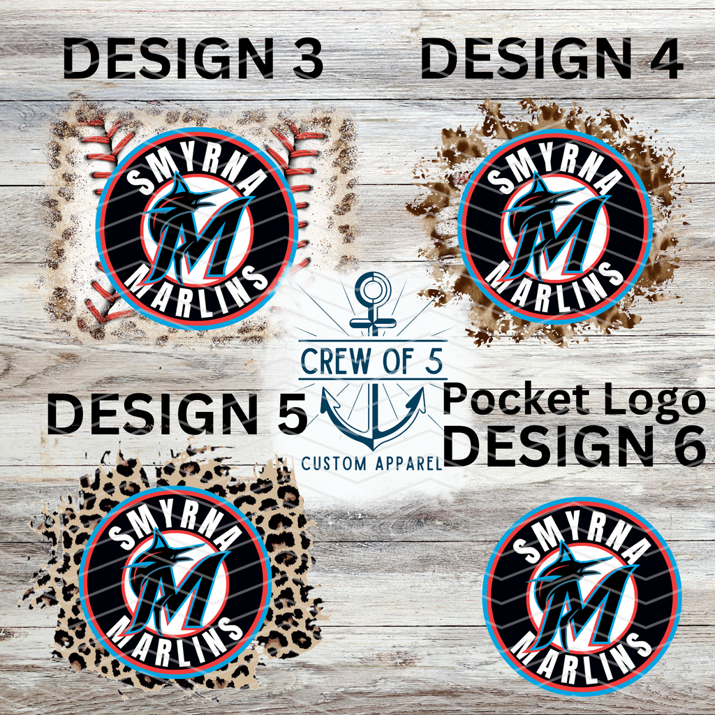 Smyrna Marlins (6 Design Options)