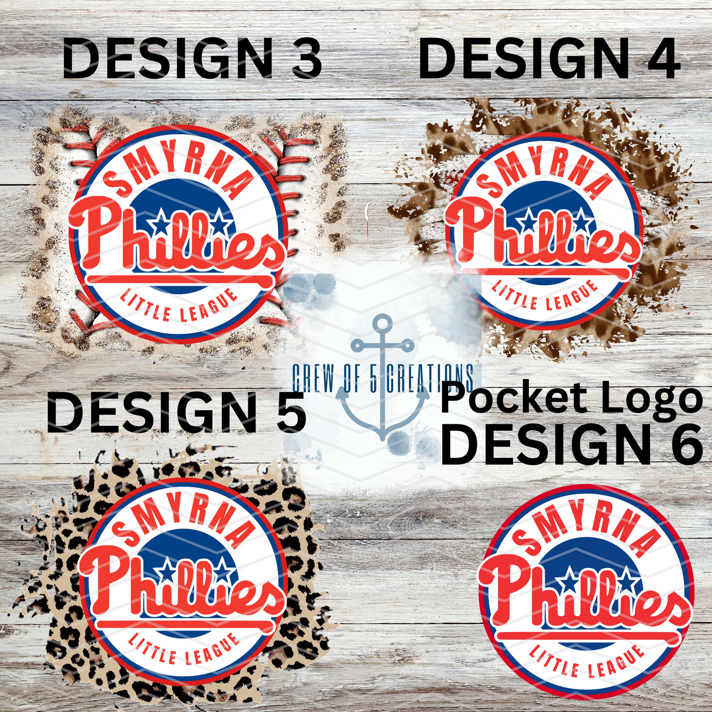 Smyrna Phillies (6 Design Options)