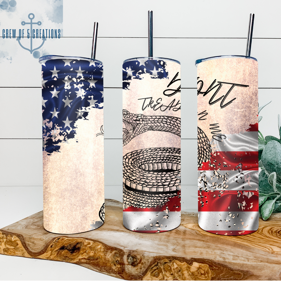 Don't Tread on Me 20 oz Tumbler (Multiple Design Options)