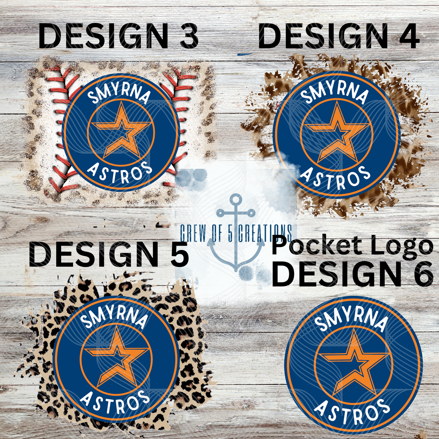 Smyrna Astros (6 Design Options)