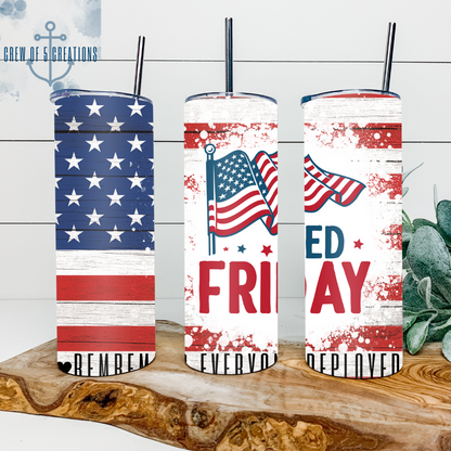 RED Friday 20 oz Tumbler (Multiple Designs)