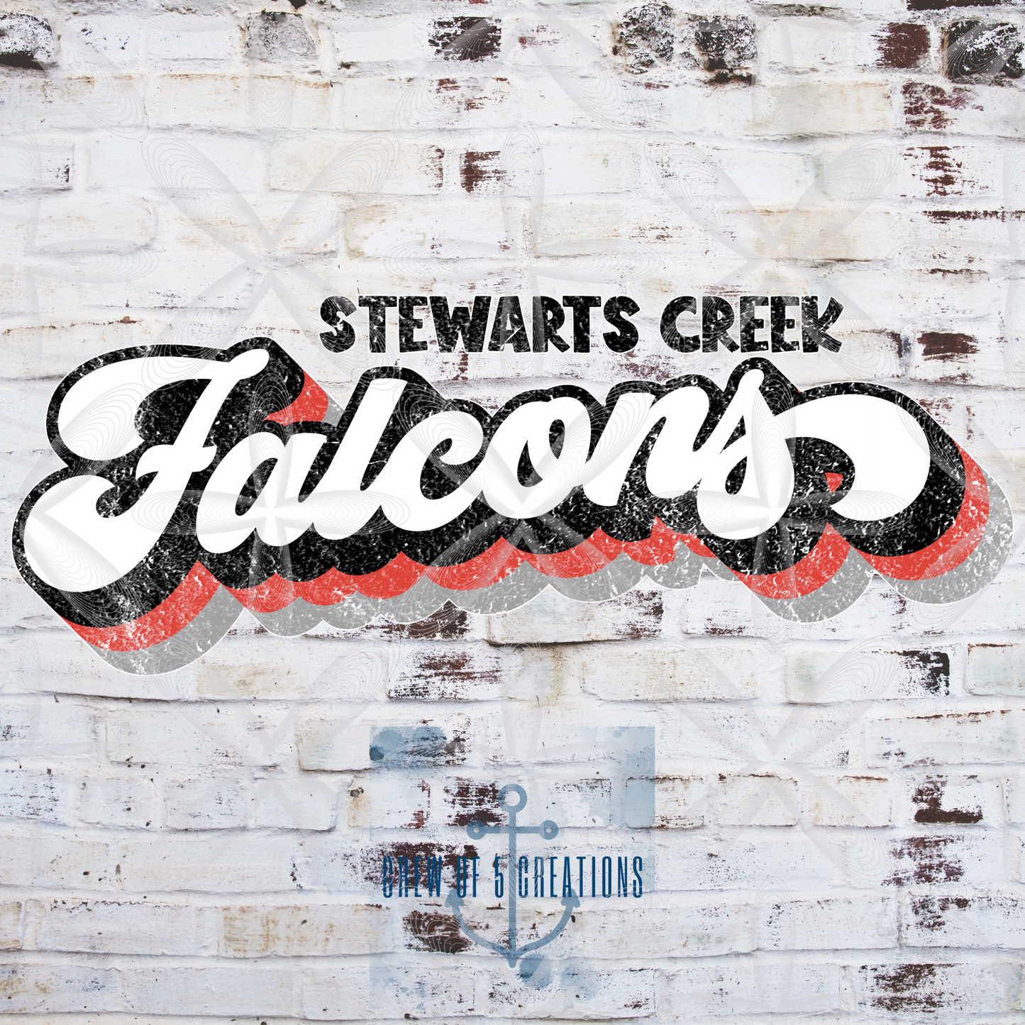 Retro Stewarts Creek, Cardinals, Falcons, RedHawks, XC, Robotics Designs