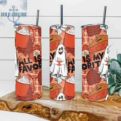 Fall Is My Favorite Georgie the Ghost 20 oz Tumbler