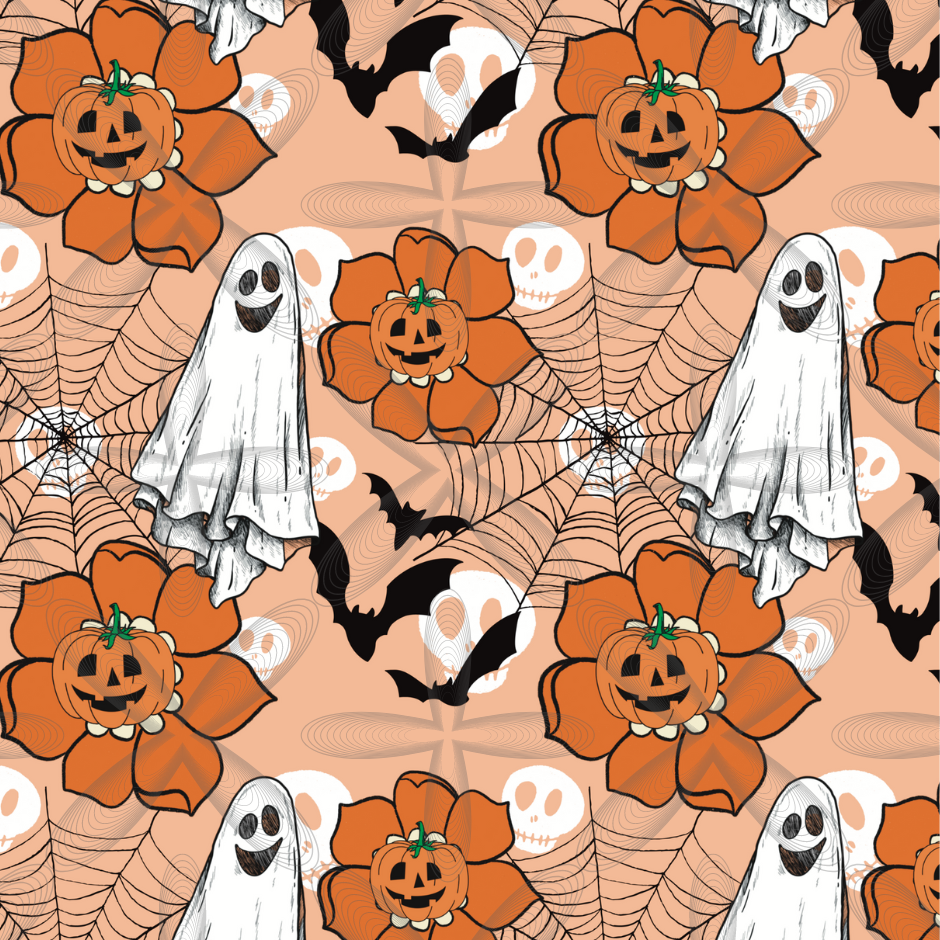 Georgie the Ghost Pumpkin Flowers 20 oz Tumbler