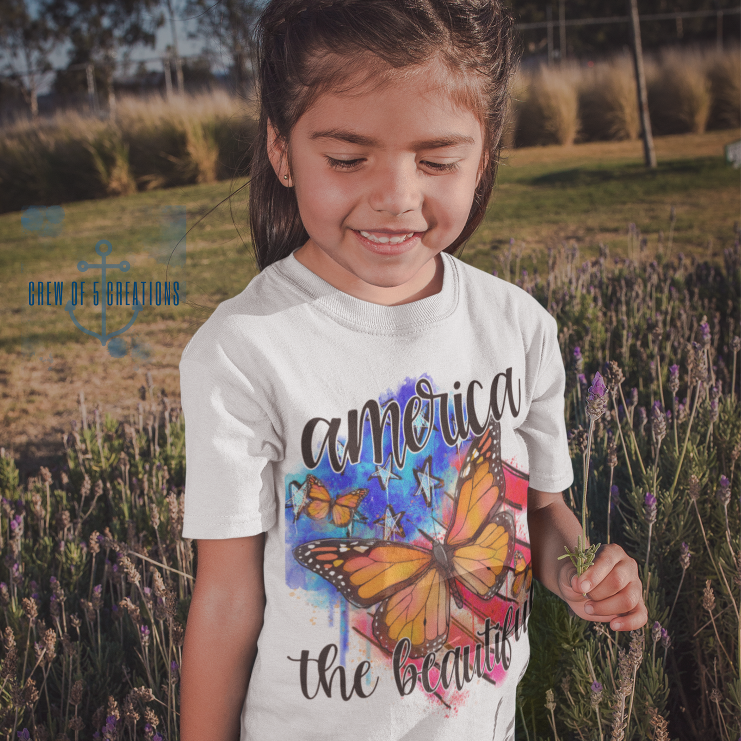 America the Beautiful Custom Childrens Tee (Multiple Options)