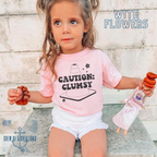 Caution Clumsy Custom Childrens Tee (Multiple Options)