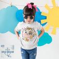 Sweet Floral Cow Custom Childrens Tee (Multiple Options)
