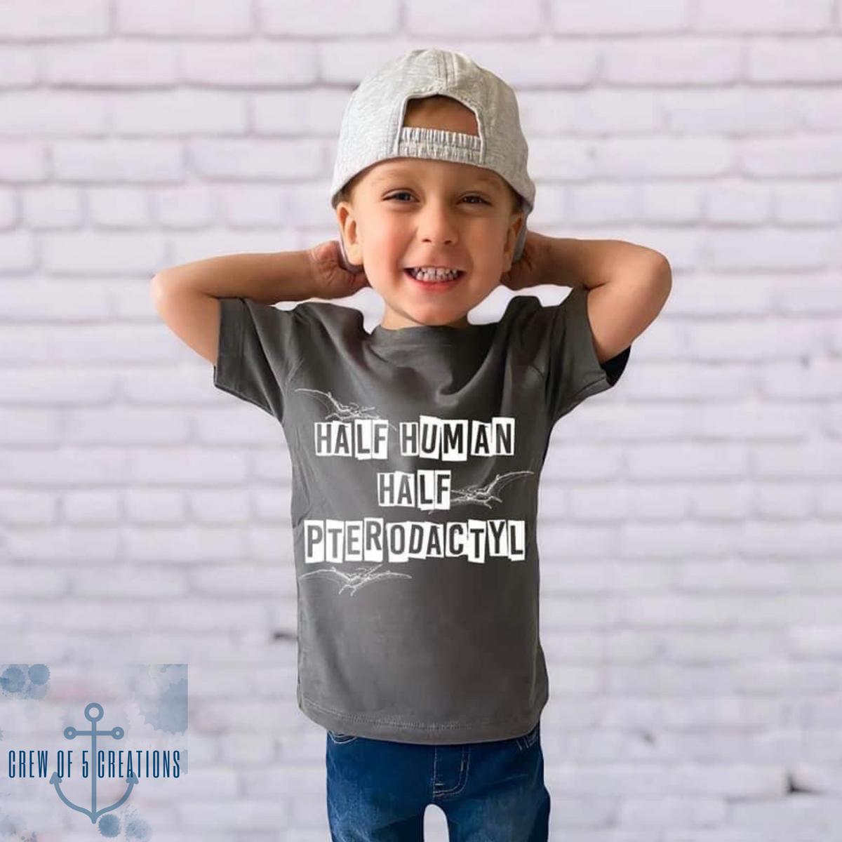 Half Human Half Pterodactyl Custom Childrens Tee (Multiple Options)