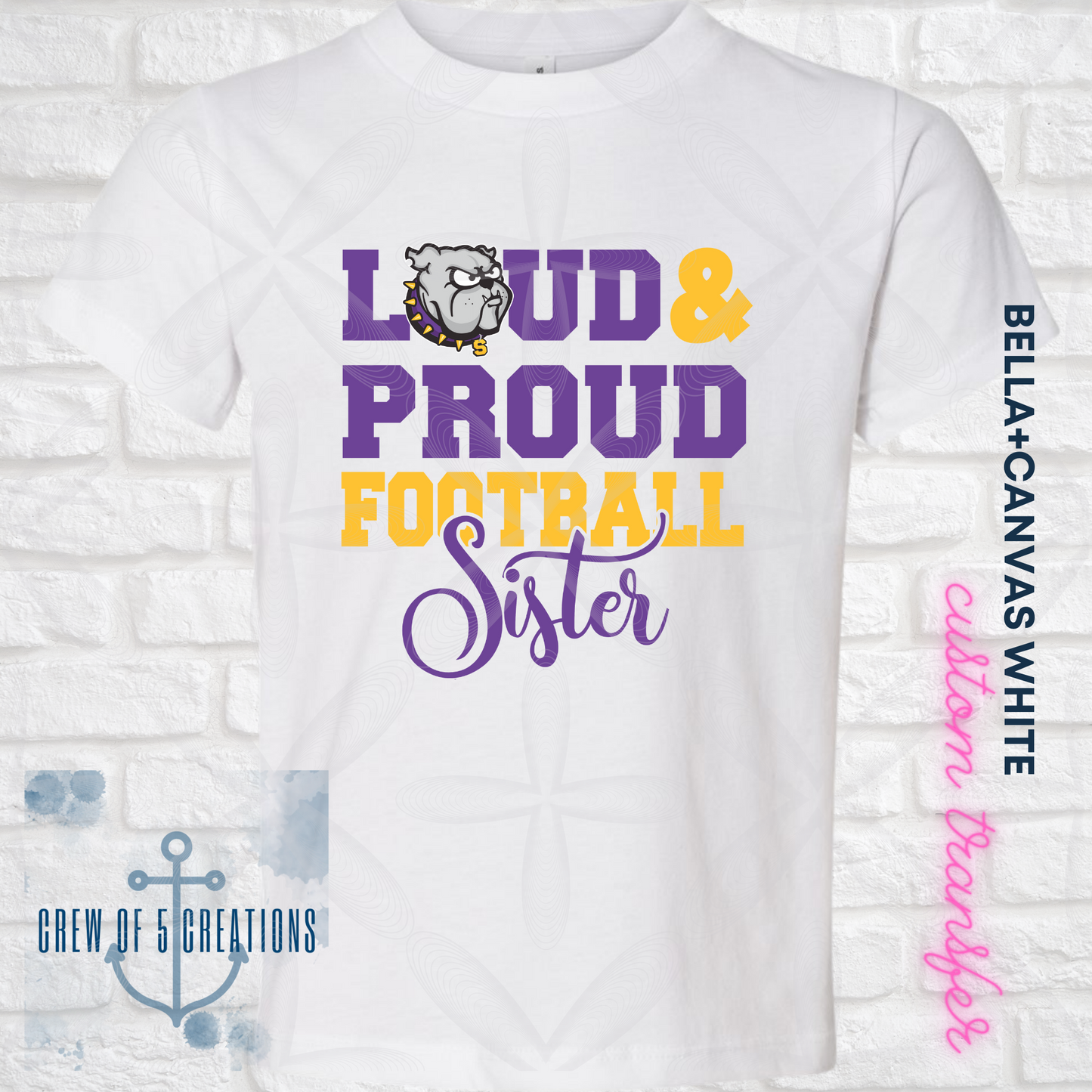Smyrna Football Little Sister Toddler & Youth Tees