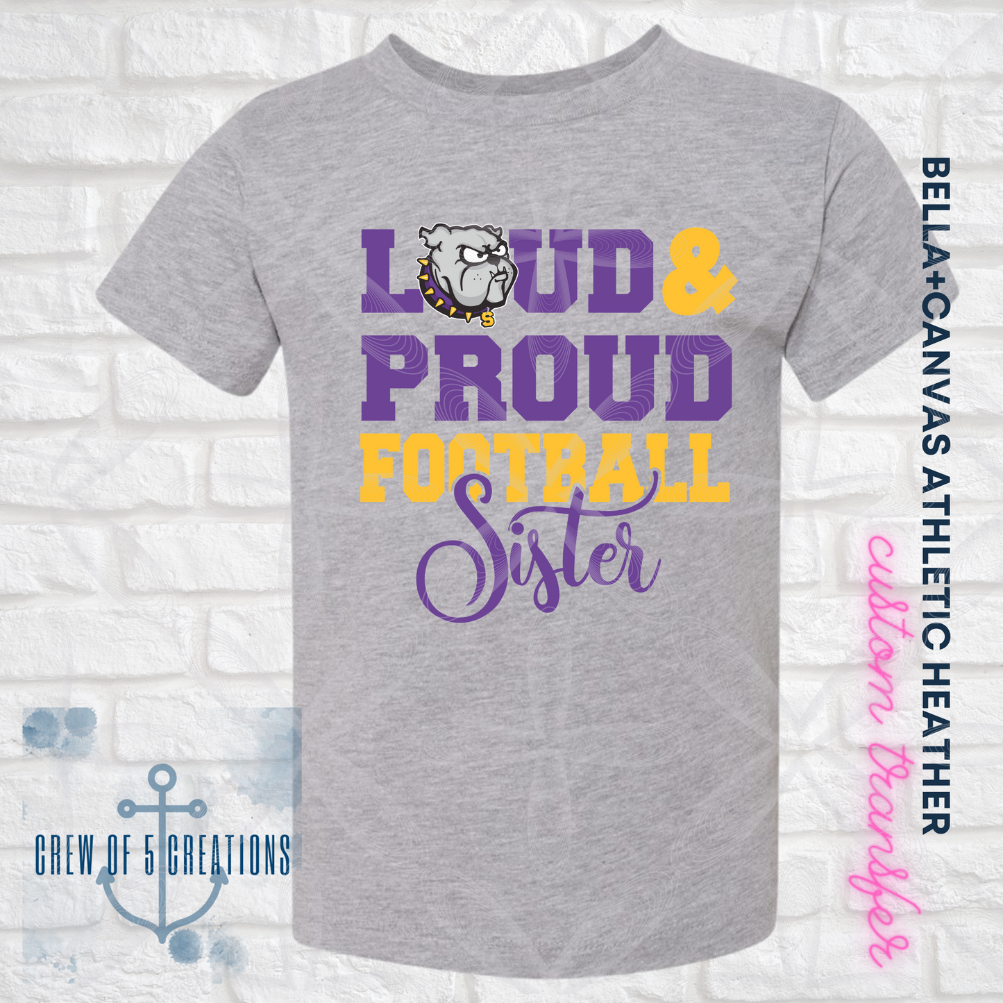 Smyrna Football Little Sister Toddler & Youth Tees