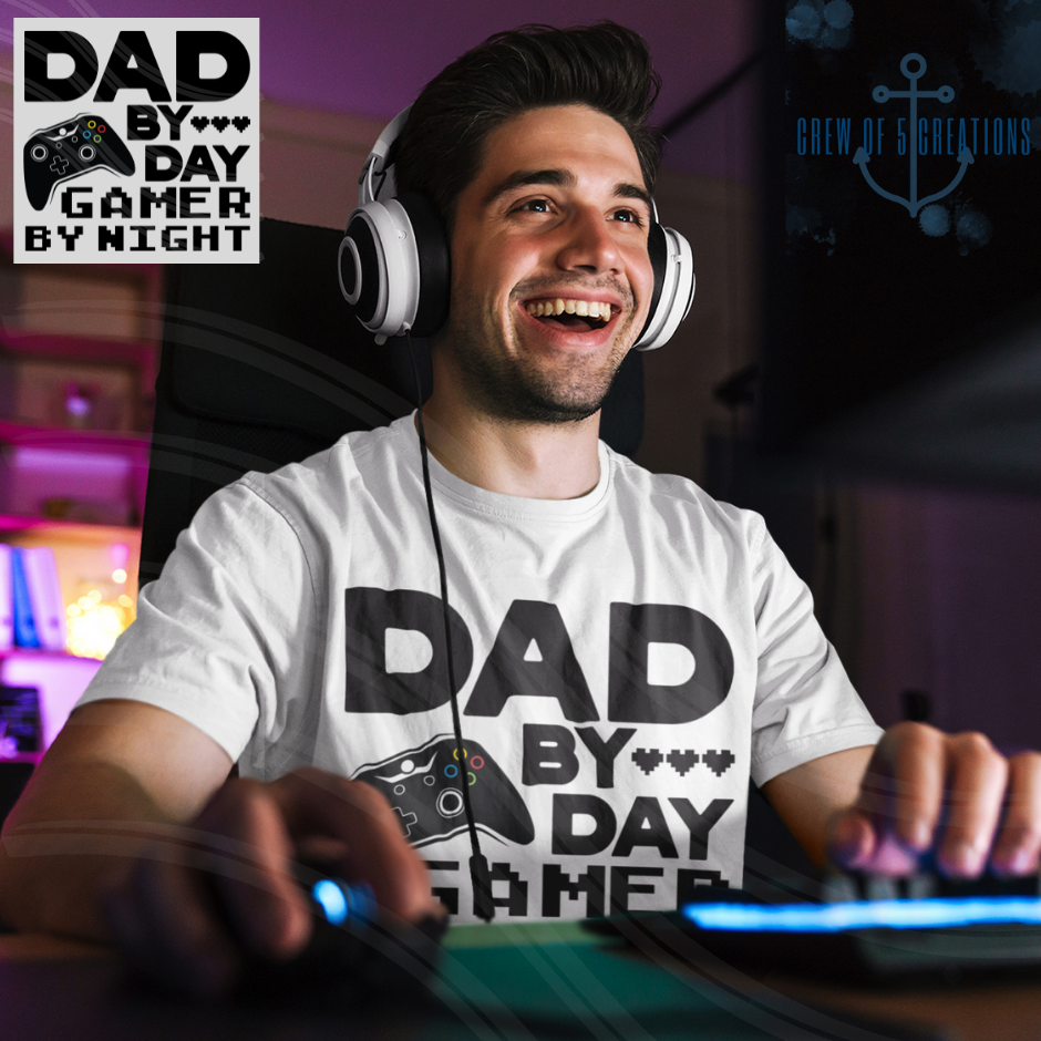 Dad By Day, Gamer By Night Tee