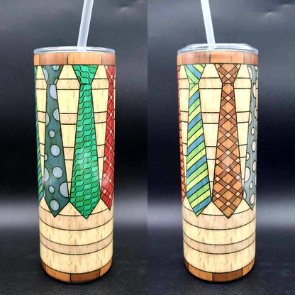 Stained Glass-Look Tie 20 oz Tumbler