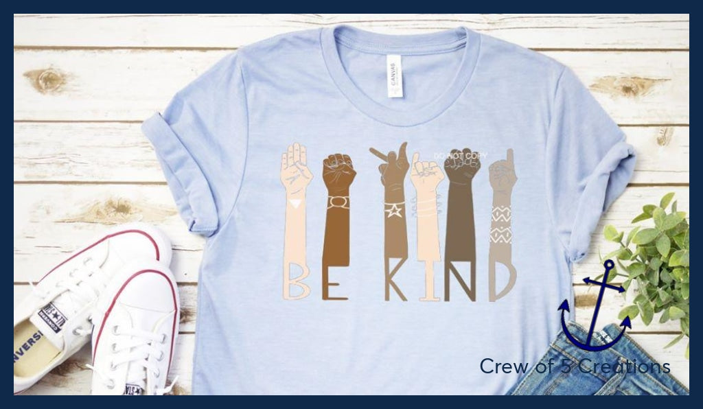 Be Kind Asl Adult Shirts