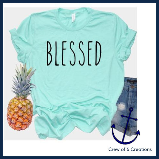 Blessed - Black Adult Shirts