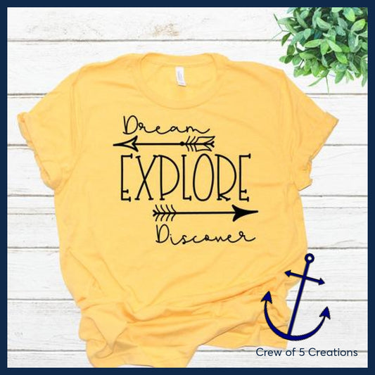 Dream Explore Discover Adult Shirts