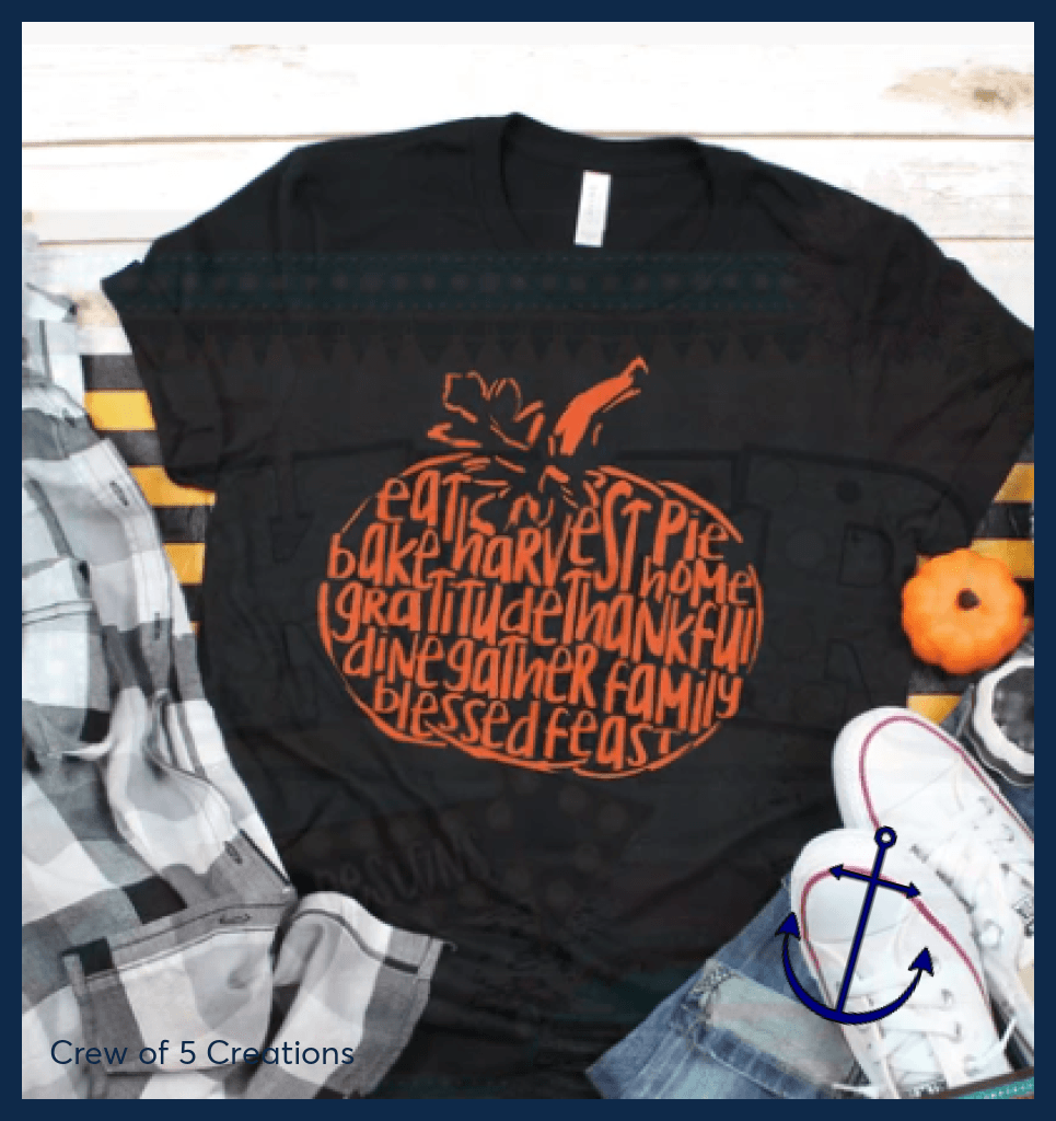 Fall Pumpkin Orange Adult Shirts