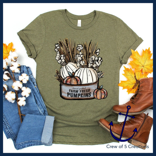 Farm Fresh Pumpkins Adult Shirts