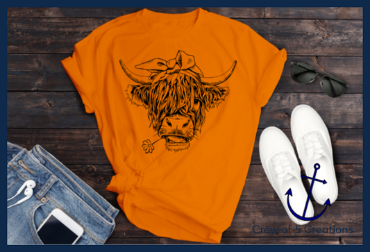 Highland Cow Adult Shirts