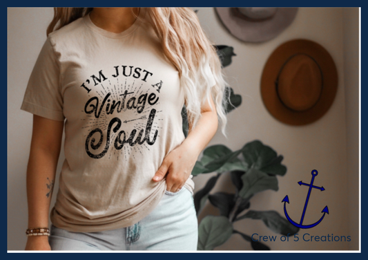 Im Just A Vintage Soul Adult Shirts