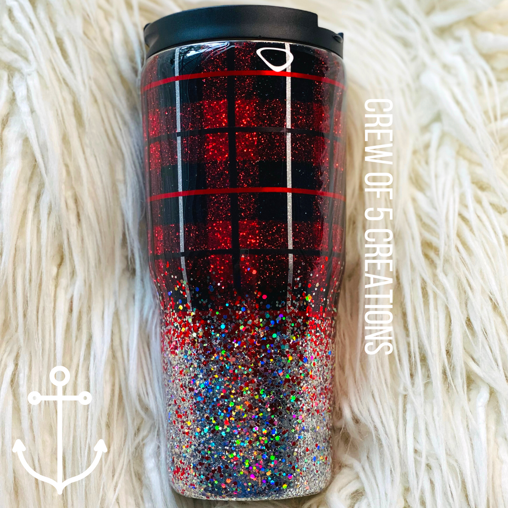 Christmas 🎅🏼 Plaid 22 oz Custom Travel Coffee Mug