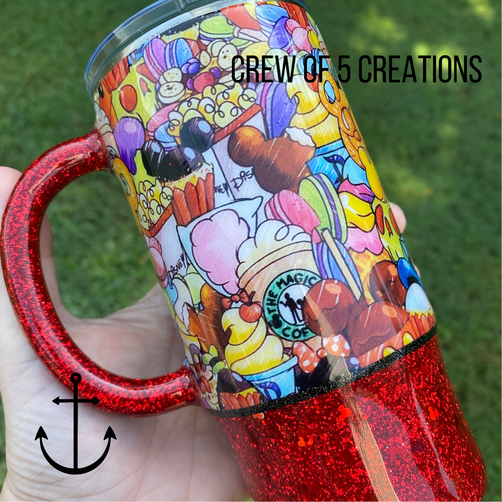 The House of the Mouse Snacks 16 oz Custom Travel Mug + Matching Pen