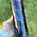 Purple & Black Marble 20 oz Custom Skinny Tumbler