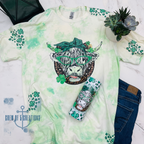 St Patty's Day Highland Cow