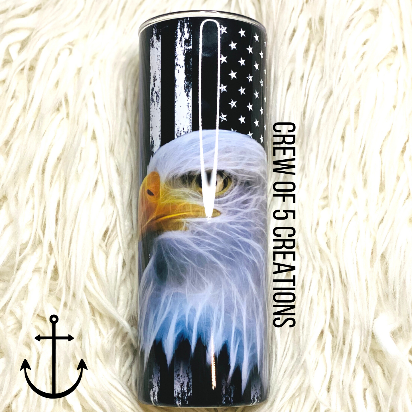 Back the Blue Eagle 20 oz Tumbler