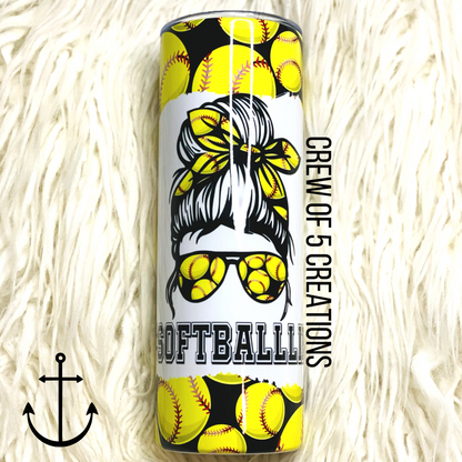 Softball Life 20 oz Tumbler