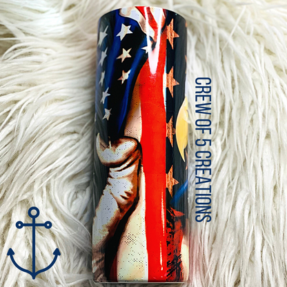 American Flag with Eagle 20 oz Tumbler