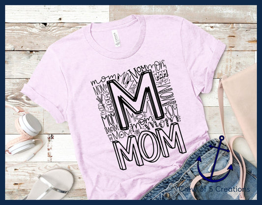 Mom Typography Adult Shirts