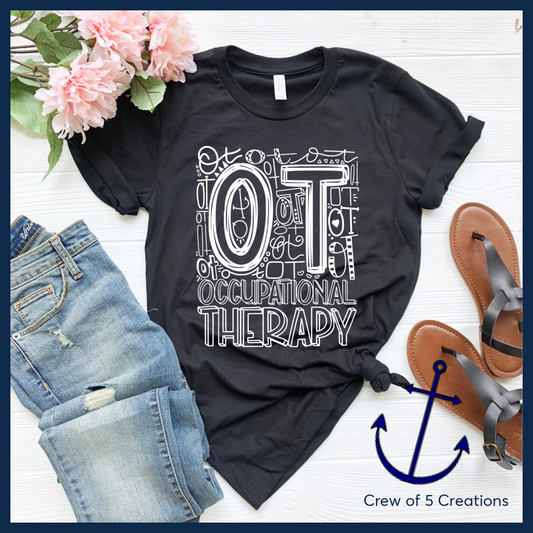 Occupational Therapists Typography Adult Shirts