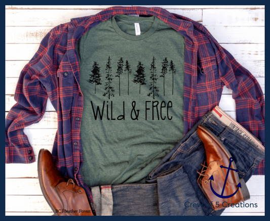 Wild & Free Adult Shirts